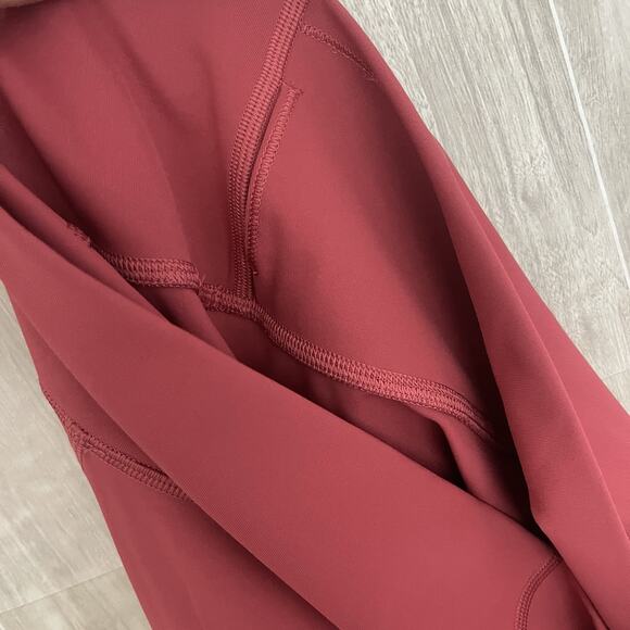 Lululemon Align High-Rise Pant Size 10 Women Pomegranate Yoga Soft Workout Capri - Picture 5 of 13
